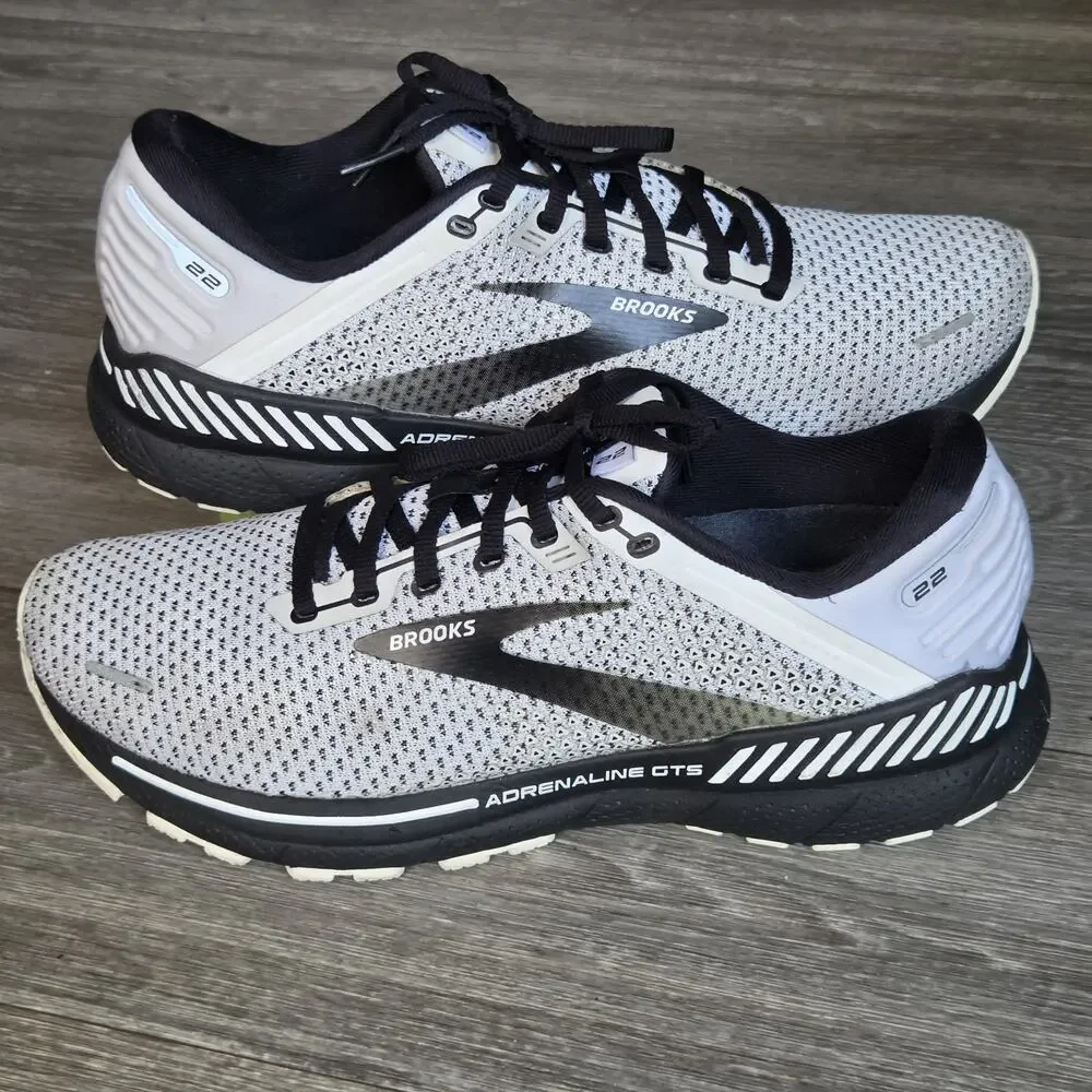 Brooks Shoes Womens 11 B White Black 1203531b135 Adrenaline 22 GTS